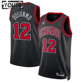 Chicago Bulls Ayo Dosunmu 12 Jordan 2022-23 Statement Edition Musta Lasten Pelipaidat Swingman